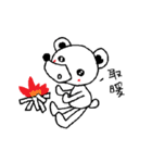 colorless bear and hand puppet（個別スタンプ：16）