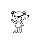 colorless bear and hand puppet（個別スタンプ：28）