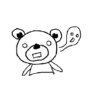 colorless bear and hand puppet（個別スタンプ：38）