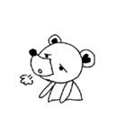 colorless bear and hand puppet（個別スタンプ：39）