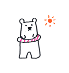 White bear cute 1（個別スタンプ：2）