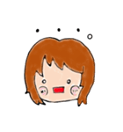 かわいい女の子と食べものフレンズ（個別スタンプ：3）