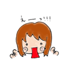かわいい女の子と食べものフレンズ（個別スタンプ：4）