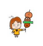 かわいい女の子と食べものフレンズ（個別スタンプ：19）