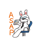 Rabbit Pudon's Working life（個別スタンプ：1）