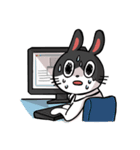 Rabbit Pudon's Working life（個別スタンプ：38）