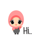 Depipit Cute Hijab Girl（個別スタンプ：1）