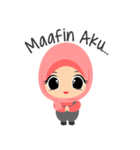 Depipit Cute Hijab Girl（個別スタンプ：3）