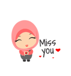 Depipit Cute Hijab Girl（個別スタンプ：5）