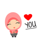 Depipit Cute Hijab Girl（個別スタンプ：14）