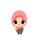 Depipit Cute Hijab Girl（個別スタンプ：18）
