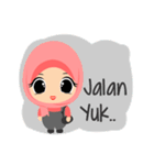 Depipit Cute Hijab Girl（個別スタンプ：28）
