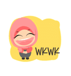 Depipit Cute Hijab Girl（個別スタンプ：30）