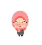 Depipit Cute Hijab Girl（個別スタンプ：34）