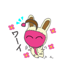 水玉宇宙人 うさみみバージョン（個別スタンプ：5）