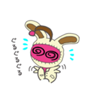 水玉宇宙人 うさみみバージョン（個別スタンプ：16）