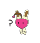 水玉宇宙人 うさみみバージョン（個別スタンプ：37）