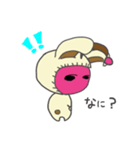 水玉宇宙人 うさみみバージョン（個別スタンプ：38）