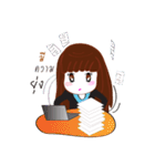 naynae office girl（個別スタンプ：3）