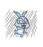 super crazy blue rabbit！！！（個別スタンプ：19）