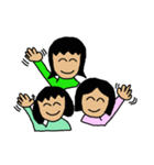 なかよし三姉妹（個別スタンプ：3）