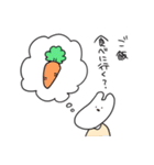 大学生うさぎさんとキリン教授（個別スタンプ：21）