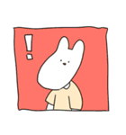 大学生うさぎさんとキリン教授（個別スタンプ：27）