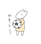 大学生うさぎさんとキリン教授（個別スタンプ：34）