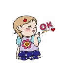 レトロちっくワードめいちゃん（個別スタンプ：5）