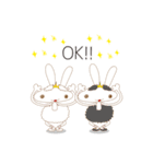 女子力高め！ウサギちゃんバレリーナ（個別スタンプ：4）