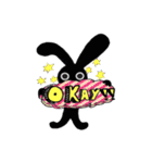 The POP BLACK RABBIT（個別スタンプ：7）