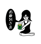 黒髪喋子-髪は全てを語る-（個別スタンプ：14）