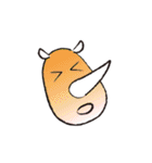 サイの面白スタンプ（個別スタンプ：40）