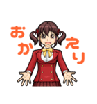 ツインテールの元気っ子（個別スタンプ：4）