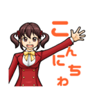 ツインテールの元気っ子（個別スタンプ：6）