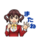 ツインテールの元気っ子（個別スタンプ：9）
