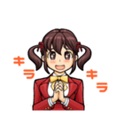 ツインテールの元気っ子（個別スタンプ：18）