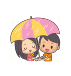 Bert ＆ Flora (falling in love) V1.1（個別スタンプ：7）