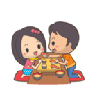 Bert ＆ Flora (falling in love) V1.1（個別スタンプ：12）