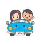 Bert ＆ Flora (falling in love) V1.1（個別スタンプ：14）
