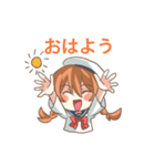 セーラー少女と愉快な日々（個別スタンプ：1）