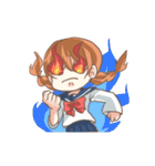 セーラー少女と愉快な日々（個別スタンプ：7）