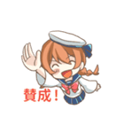 セーラー少女と愉快な日々（個別スタンプ：34）
