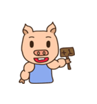 happy muscle pig（個別スタンプ：6）