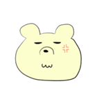 クマとウサギのゆるシュールスタンプ（個別スタンプ：6）