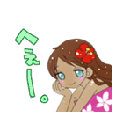 アロハ女子。（個別スタンプ：25）