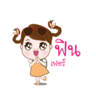 Focus cute girl（個別スタンプ：22）