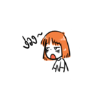 Orange girl by JS（個別スタンプ：18）