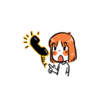 Orange girl by JS（個別スタンプ：19）