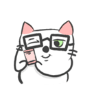 The black glasses family(Cat-I love you)（個別スタンプ：5）